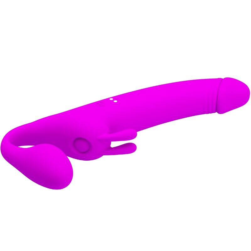 PRETTY LOVE - ZANINI STRAPLESS STRAP-ON 10 VIBRATIONS PURPLE - NOCTURNA DESIRES