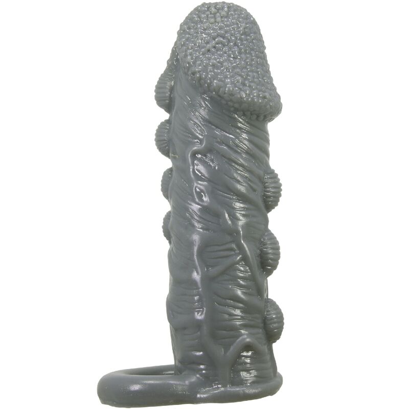 PRETTY LOVE - REALISTIC PENIS ENLARGER AND DELAY SLEEVE GREY - NOCTURNA DESIRES
