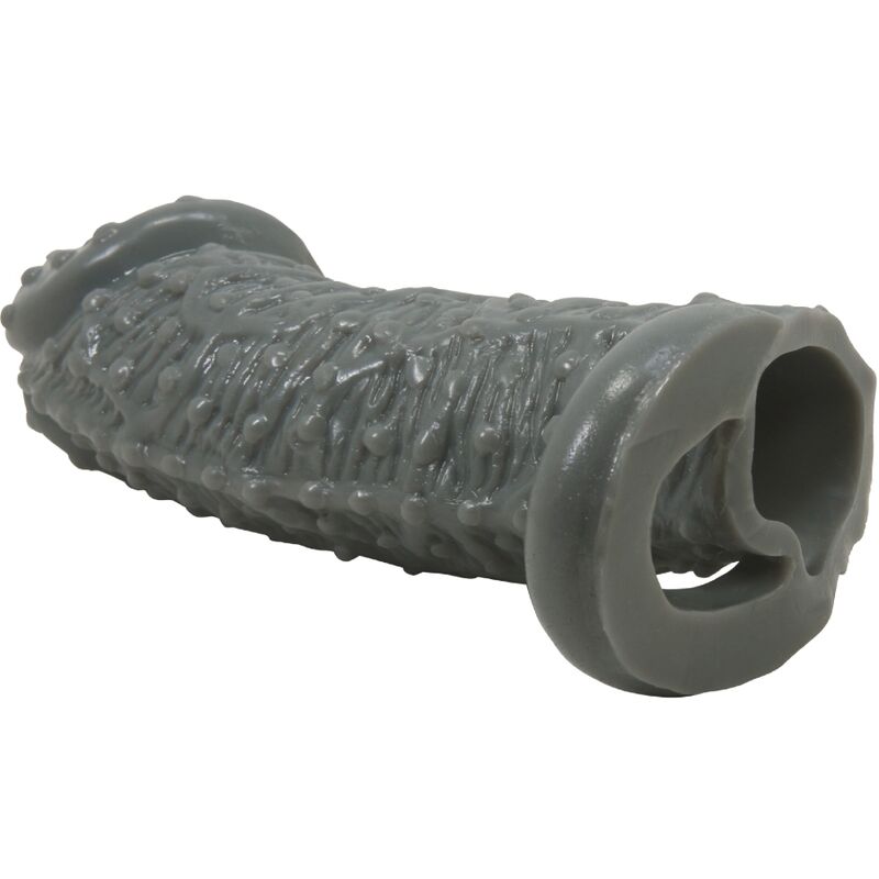 PRETTY LOVE - REALISTIC PENIS ENLARGER AND DELAY SLEEVE MODEL 2 GREY - NOCTURNA DESIRES