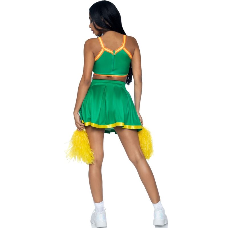 LEG AVENUE - COSTUME CHEERLEADER GREEN M/L - NOCTURNA DESIRES