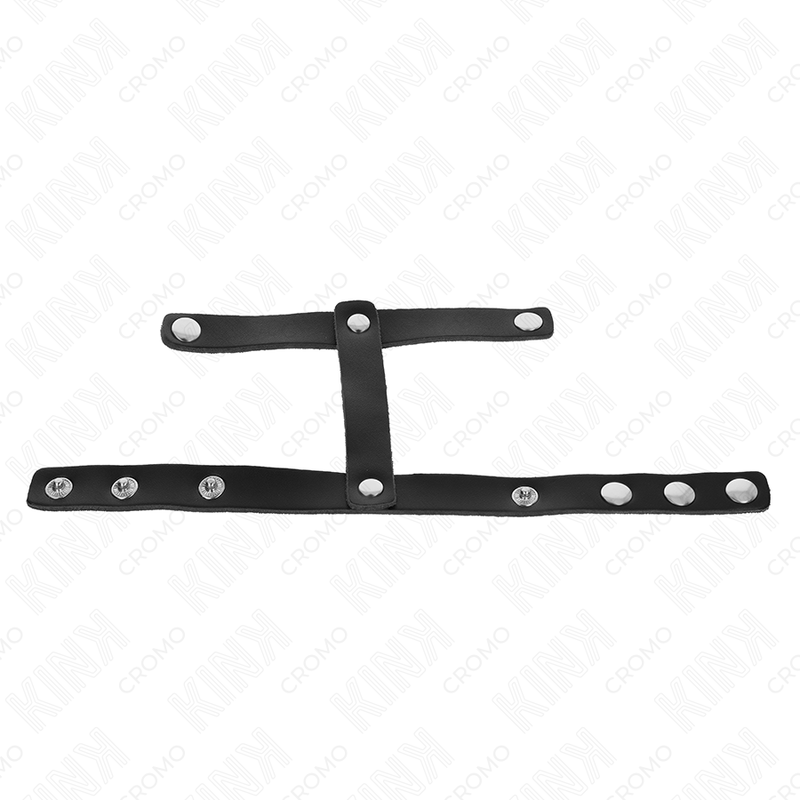 KINK - ADJUSTABLE LEATHER PENIS RING AND BALL DIVIDER STRAP - NOCTURNA DESIRES
