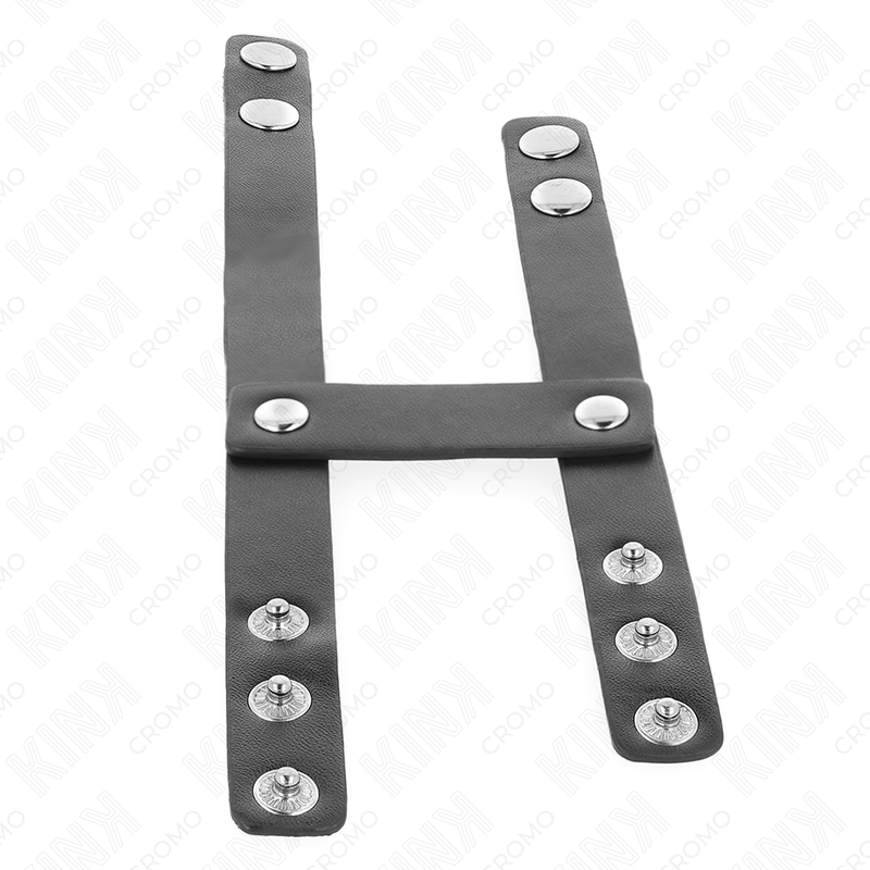 KINK - ADJUSTABLE DOUBLE LEATHER PENIS RING - NOCTURNA DESIRES
