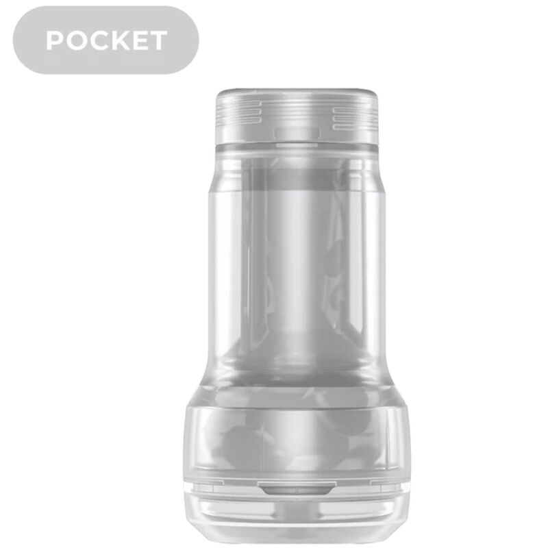 KIIROO - FEEL POCKET STROKER CRYSTAL BY KIIROO TRANSPARENT - NOCTURNA DESIRES