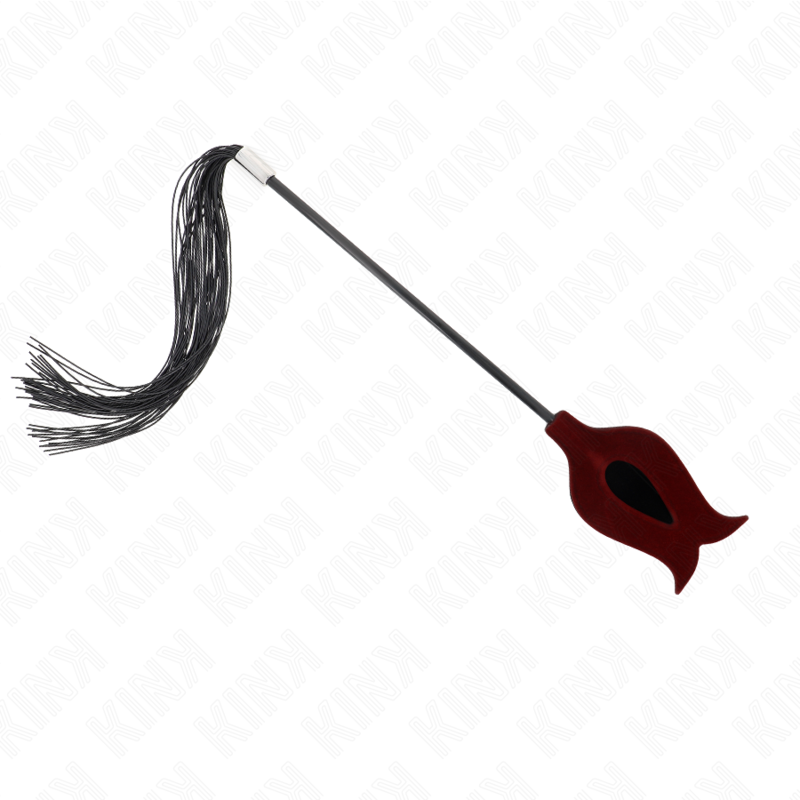 KINK - ROSE SHAPE SILICONE TASSEL WHIP 45 CM - NOCTURNA DESIRES