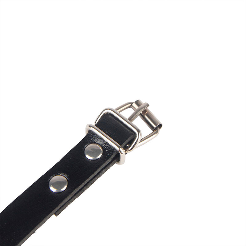SUBBLIME - 953690 HANDCUFFS WITH BONDAGE BELT BLACK ONE SIZE - NOCTURNA DESIRES