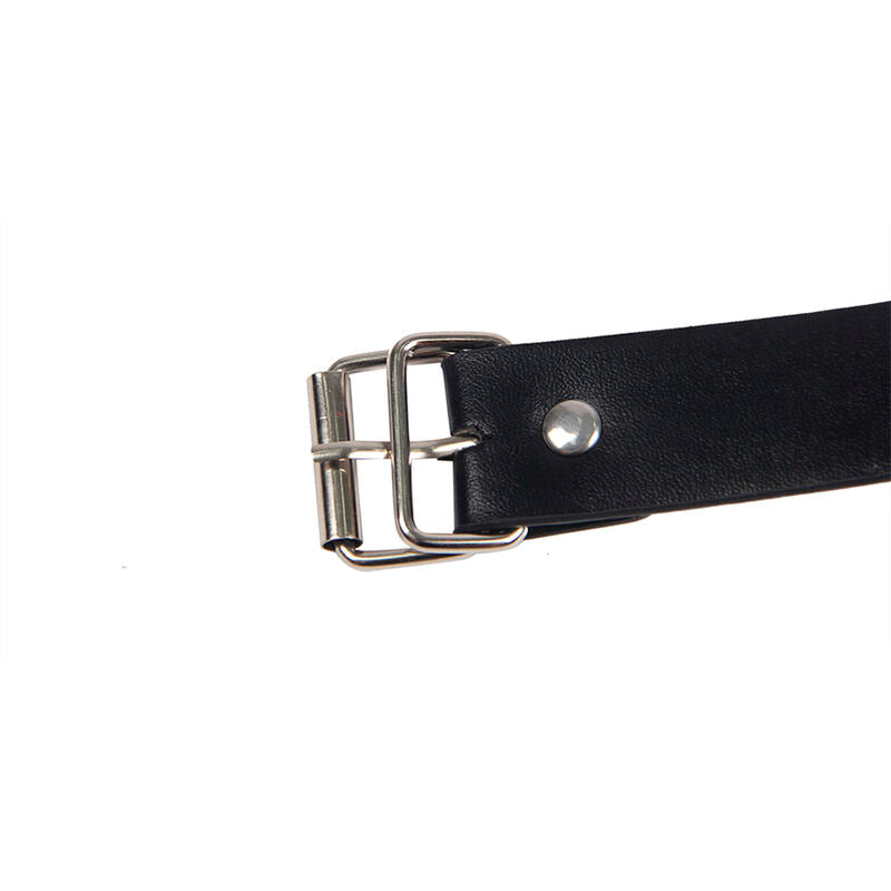 SUBBLIME - 953720 BONDAGE LEATHER STRAP BREAST CLAMPS BLACK ONE SIZE - NOCTURNA DESIRES