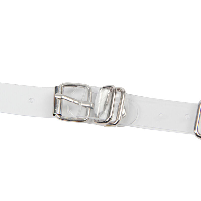SUBBLIME - 953737 CHEST HARNESS WITH RINGS AND CHAINS SILVER ONE SIZE - NOCTURNA DESIRES