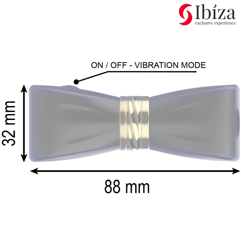 IBIZA - CLIT STIMULATOR 3 HEADS BOW - NOCTURNA DESIRES