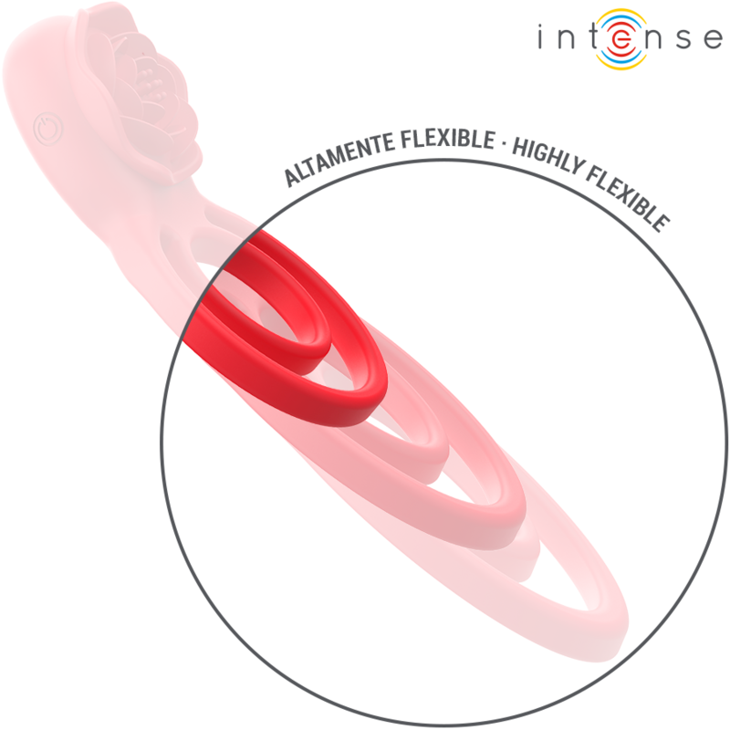 INTENSE - GAIL STIMULATOR ROSE 10 VIBRATIONS RED REMOTE CONTROL - NOCTURNA DESIRES