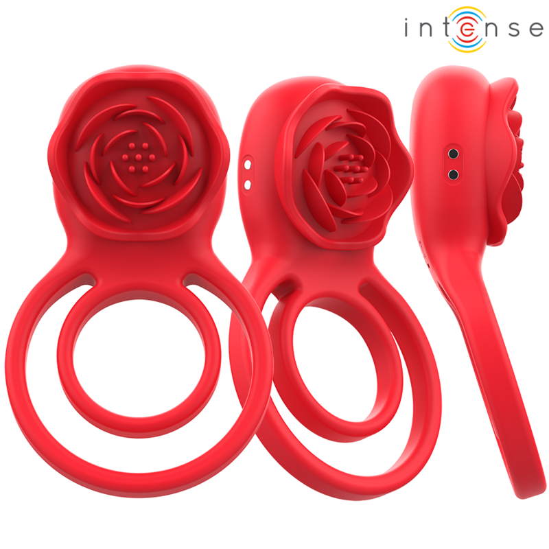 INTENSE - GAIL STIMULATOR ROSE 10 VIBRATIONS RED REMOTE CONTROL - NOCTURNA DESIRES