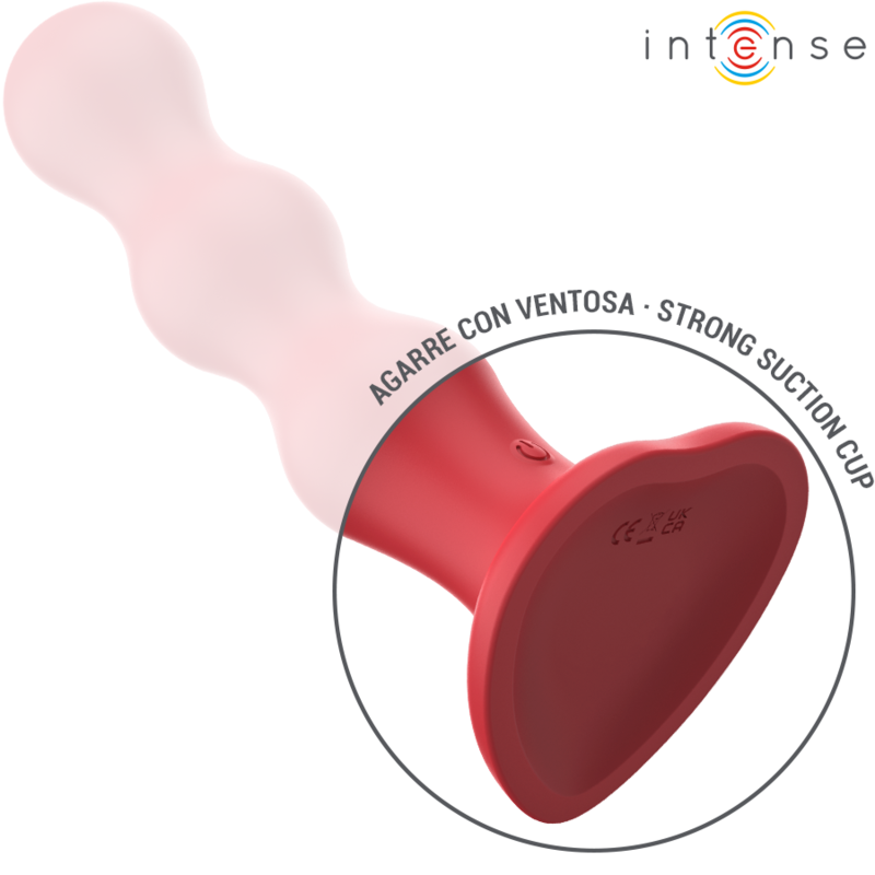 INTENSE - CODY VIBRATOR WITH SUCTION CUP RED REMOTE CONTROL - NOCTURNA DESIRES