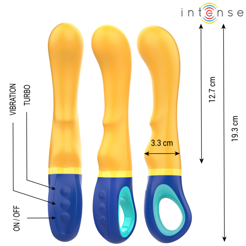 INTENSE - SHAGGY G-SPOT VIBRATOR YELLOW - NOCTURNA DESIRES