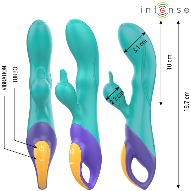 INTENSE - FRED RABBIT VIBRATOR BLUE - NOCTURNA DESIRES