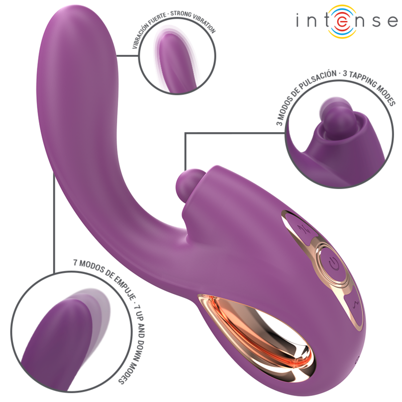 INTENSE - LALI MULTIFUNCTION G-SPOT VIBRATOR TAPPING & THRUST & VIBRATION PURPLE - NOCTURNA DESIRES