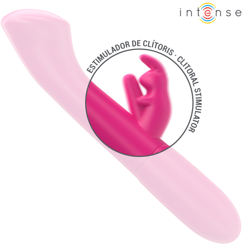 INTENSE - JULIETA RABBIT VIBRATOR 18.6 CM 10 VIBRATIONS PINK - NOCTURNA DESIRES