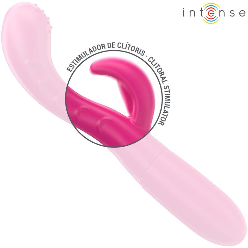 INTENSE - AMARA VIBRATOR WITH STIMULATING TONGUE 10 VIBRATIONS PINK - NOCTURNA DESIRES