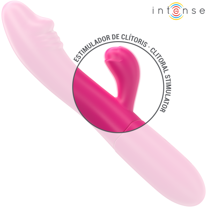 INTENSE - IVY FLEXIBLE VIBRATOR 10 VIBRATIONS WITH STIMULATING TONGUE PINK - NOCTURNA DESIRES
