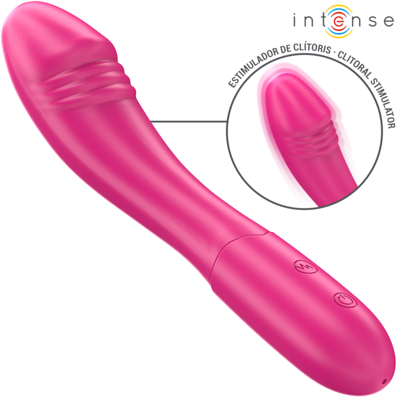 INTENSE - BELINDA VIBRATOR 19 CM FLEXIBLE 10 VIBRATIONS PINK - NOCTURNA DESIRES