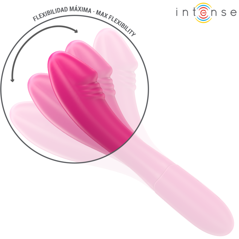 INTENSE - BELINDA VIBRATOR 19 CM FLEXIBLE 10 VIBRATIONS PINK - NOCTURNA DESIRES