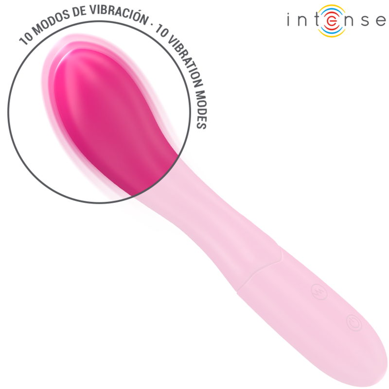 INTENSE - LISETTE VIBRATOR 19 CM FLEXIBLE 10 VIBRATIONS PINK - NOCTURNA DESIRES