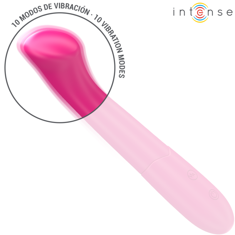INTENSE - PATY VIBRATOR 19 CM FLEXIBLE 10 VIBRATIONS MODEL 2 PINK - NOCTURNA DESIRES