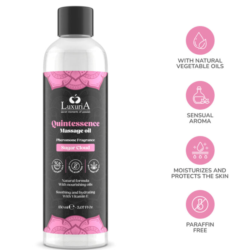 INTIMATELINE LUXURIA - MASSAGE OIL SUGAR CLOUD 150 ML - NOCTURNA DESIRES