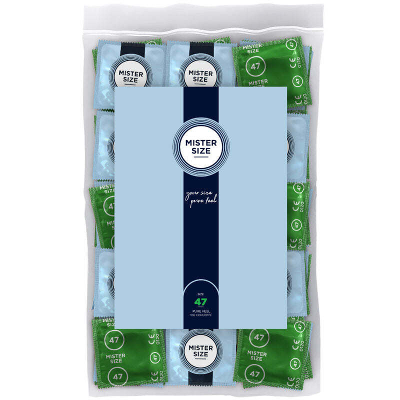 MISTER SIZE - CONDOM SIZE XS 47 MM (100 UNITS) - NOCTURNA DESIRES