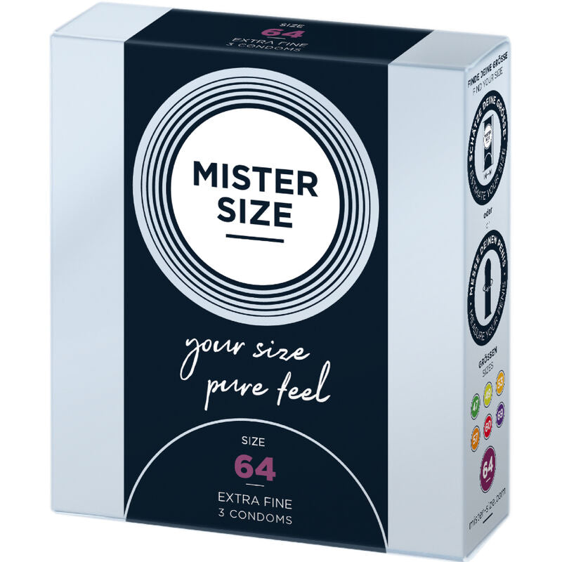 MISTER SIZE - CONDOMS SIZE XXL 64 MM (3 UNITS) - NOCTURNA DESIRES