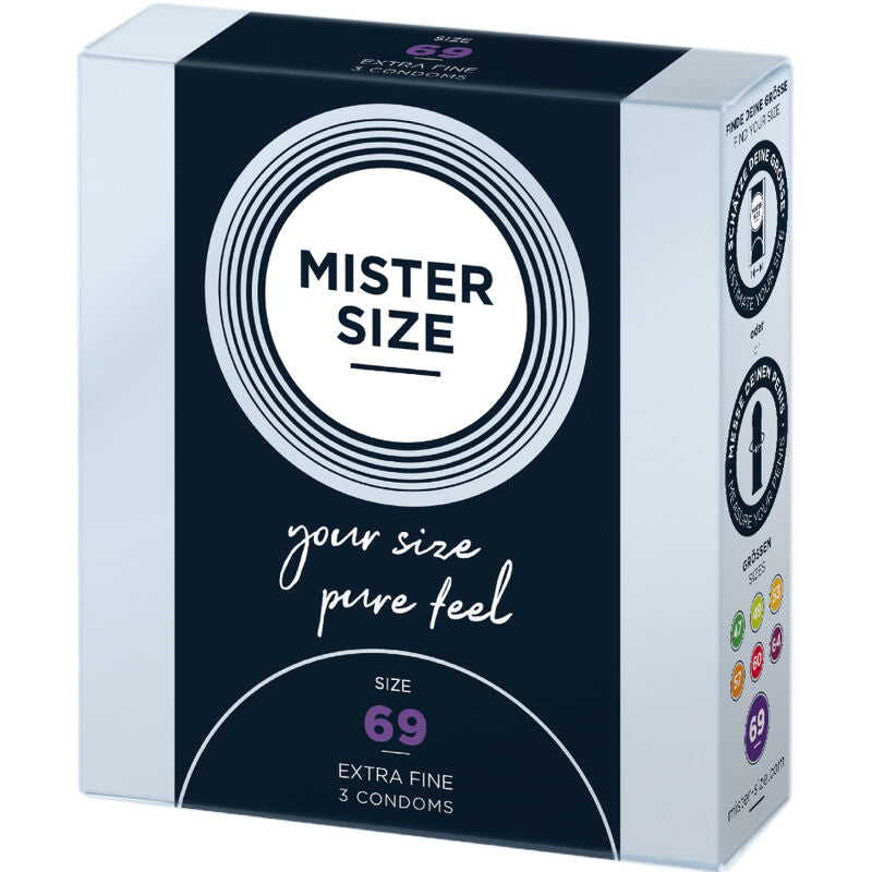 MISTER SIZE - CONDOMS SIZE XXXL 69 MM (3 UNITS) - NOCTURNA DESIRES