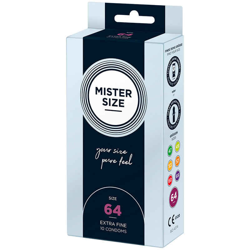 MISTER SIZE - CONDOMS SIZE XXL 64 MM (10 UNITS) - NOCTURNA DESIRES