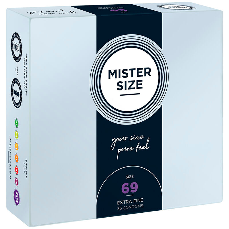 MISTER SIZE - CONDOMS SIZE XXXL 69 MM (36 UNITS) - NOCTURNA DESIRES