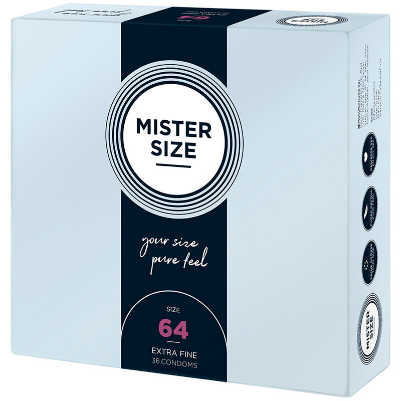 MISTER SIZE - CONDOMS SIZE XXL 64 MM (36 UNITS) - NOCTURNA DESIRES
