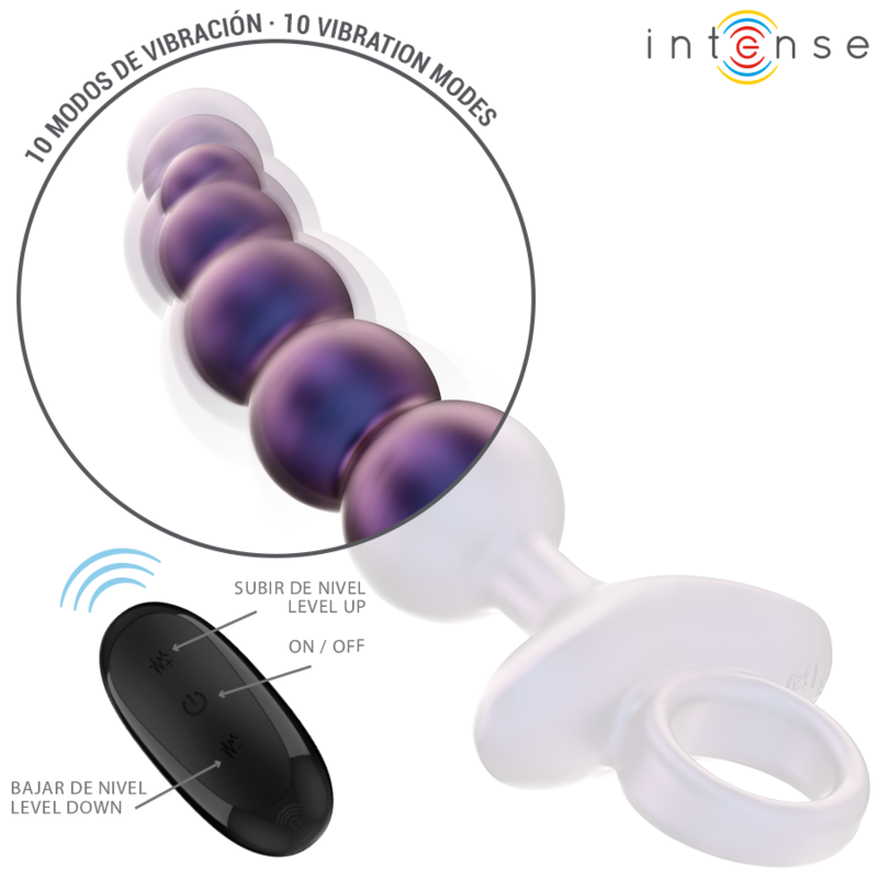 INTENSE - TITO VIBRATING ANAL PLUG MODEL 3 REMOTE CONTROL - NOCTURNA DESIRES
