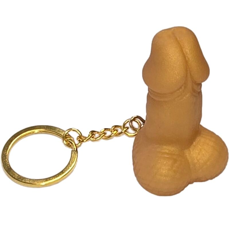 DIABLO PICANTE - GOLDEN PENIS SHAPED KEYCHAIN - NOCTURNA DESIRES