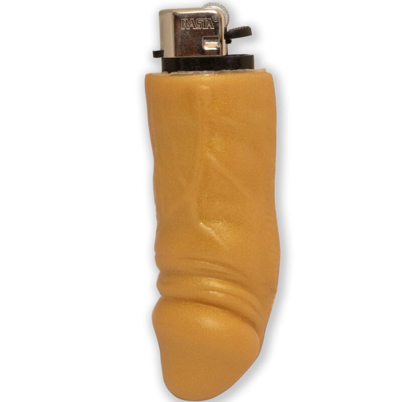 DIABLO PICANTE - GOLDEN PENIS-SHAPED RECHARGEABLE LIGHTER - NOCTURNA DESIRES