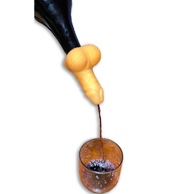 DIABLO PICANTE - GOLDEN PENIS WINE DECANTER - NOCTURNA DESIRES