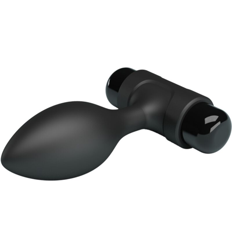 PRETTY LOVE - VIBRA BUTT 10 VIBRATIONS ANAL PLUG BLACK - NOCTURNA DESIRES