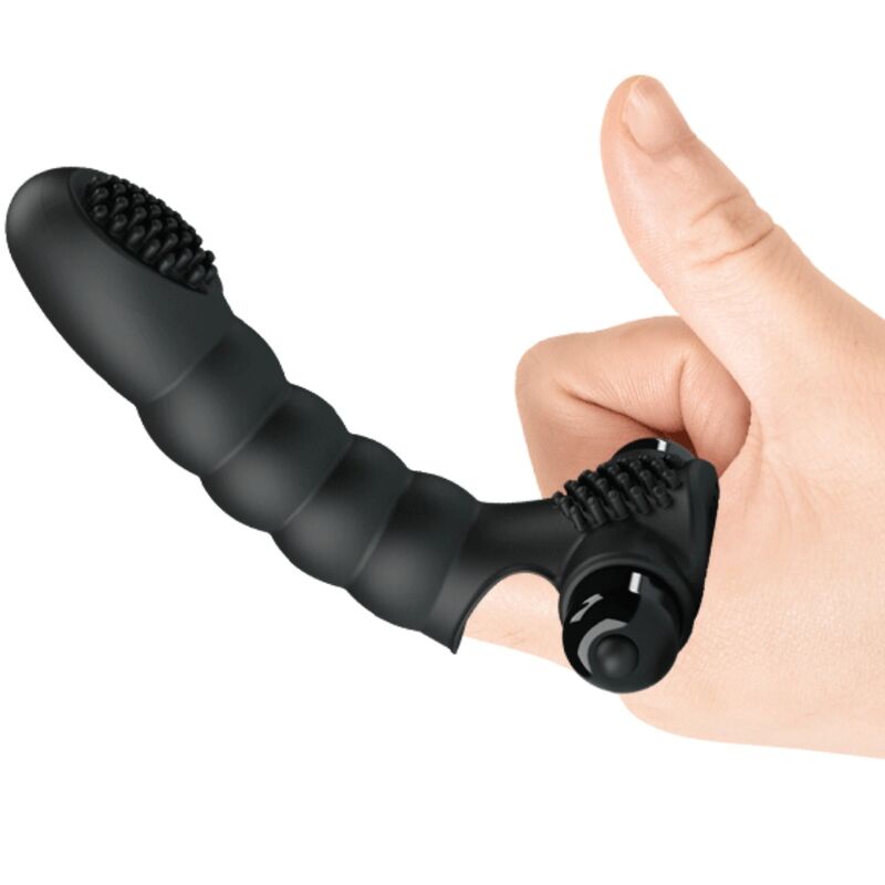 PRETTY LOVE - ALEXANDER FINGER VIBRATOR 10 VIBRATIONS BLACK - NOCTURNA DESIRES