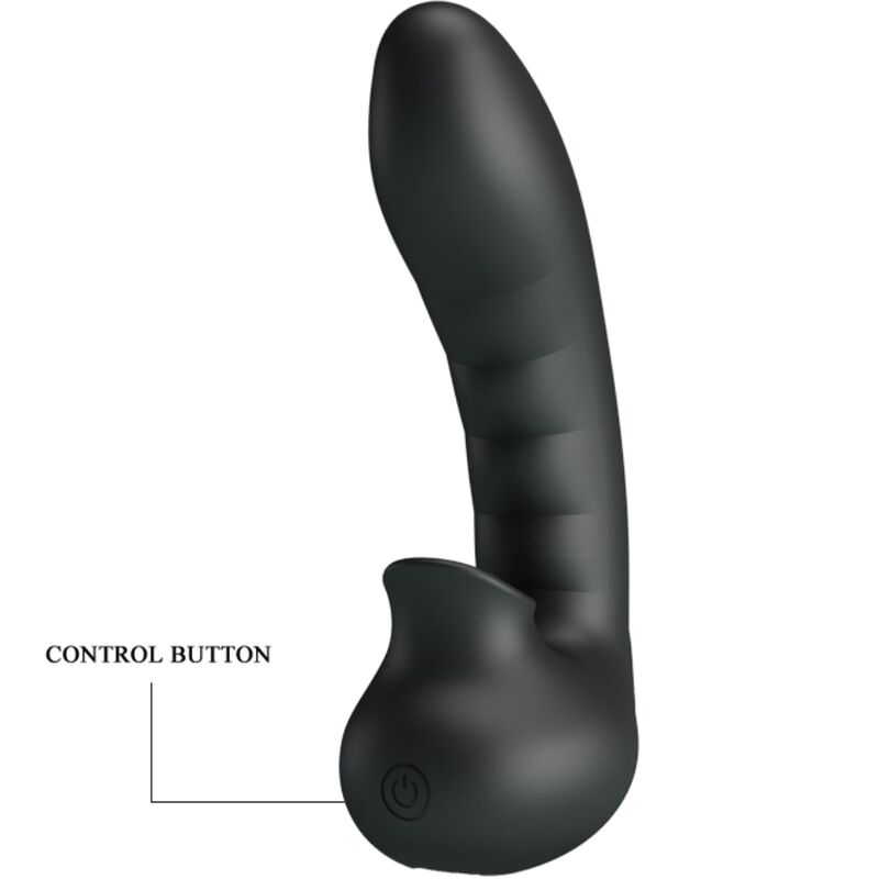 PRETTY LOVE - HOBGOBLIN VIBRATING FINGER CASE 12 VIBRATIONS + CLITORIS STIMULATOR BLACK - NOCTURNA DESIRES
