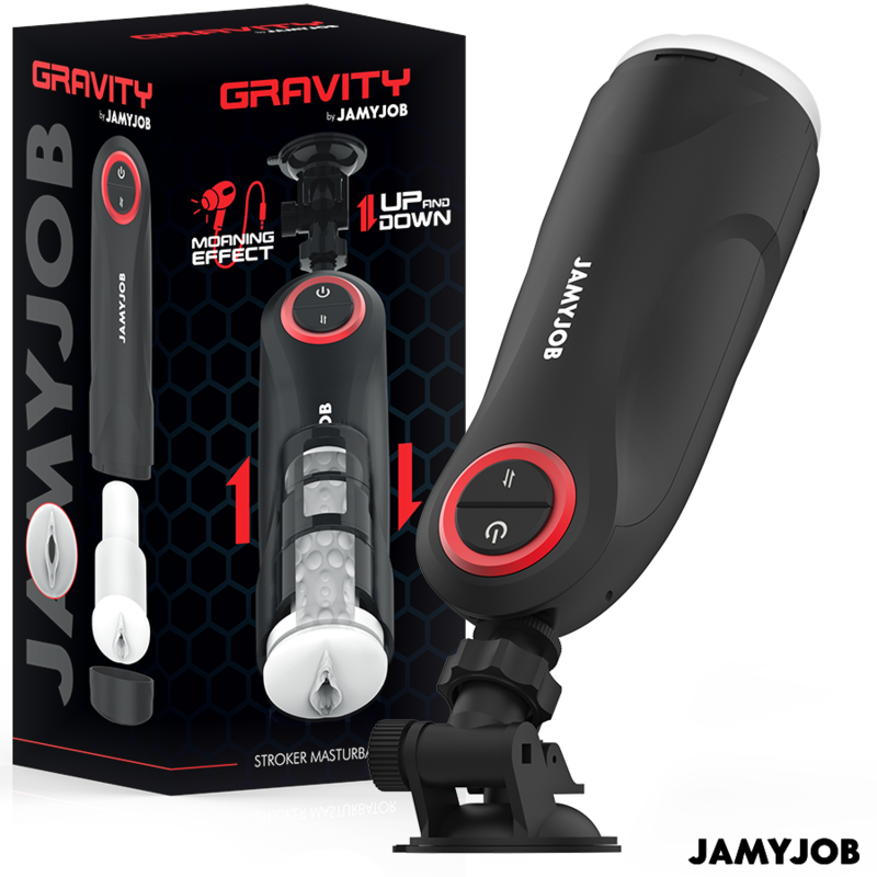 JAMYJOB - GRAVITY AUTOMATIC VAGINA MASTURBATOR 5 THRUSTING MODES AND SOUND EFFECT - NOCTURNA DESIRES