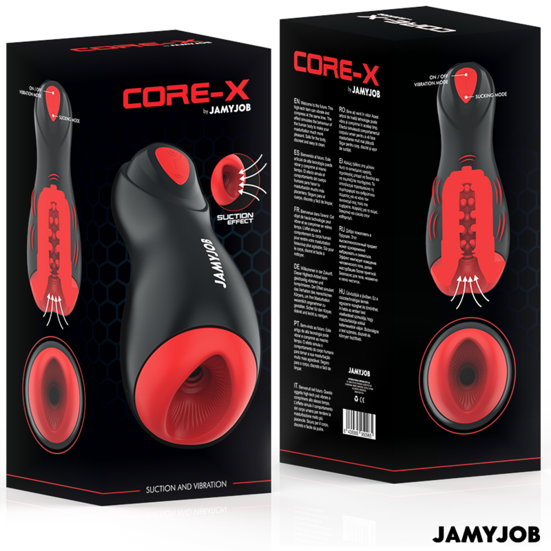 JAMYJOB - CORE-X AUTOMATIC MASTURBATOR 5 SUCTION AND VIBRATION MODES - NOCTURNA DESIRES