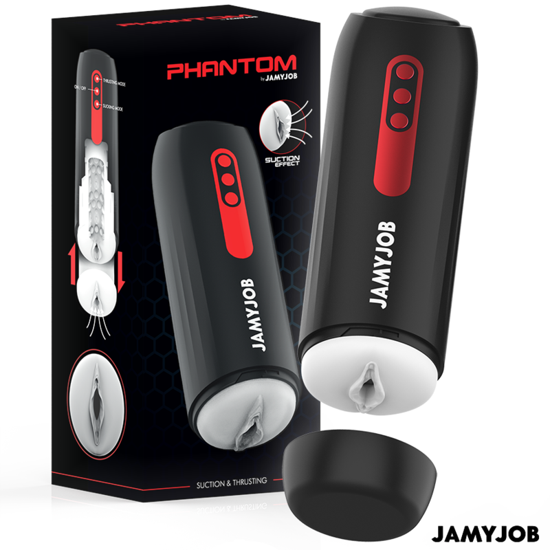 JAMYJOB - PHANTOM AUTOMATIC VAGINA MASTURBATOR 5 SUCTION AND THRUST MODES - NOCTURNA DESIRES