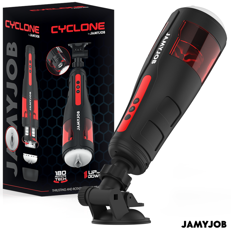 JAMYJOB - CYCLONE AUTOMATIC VAGINA MASTURBATOR 10 ROTATION AND THRUST MODES - NOCTURNA DESIRES