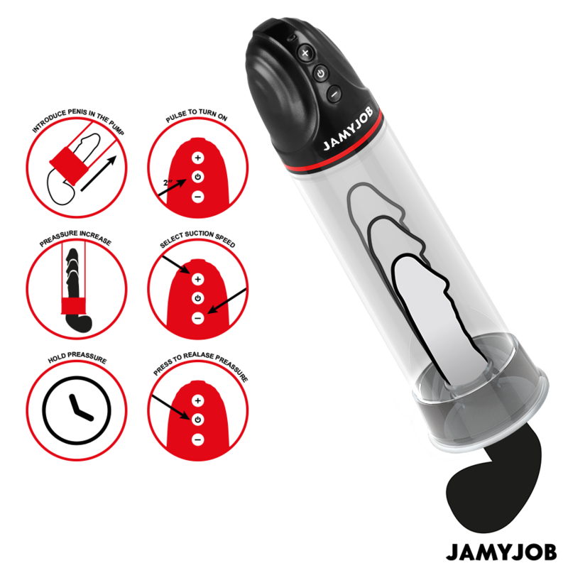 JAMYJOB - XPAND AUTOMATIC PUMP 3 SUCTION LEVELS GREY - NOCTURNA DESIRES
