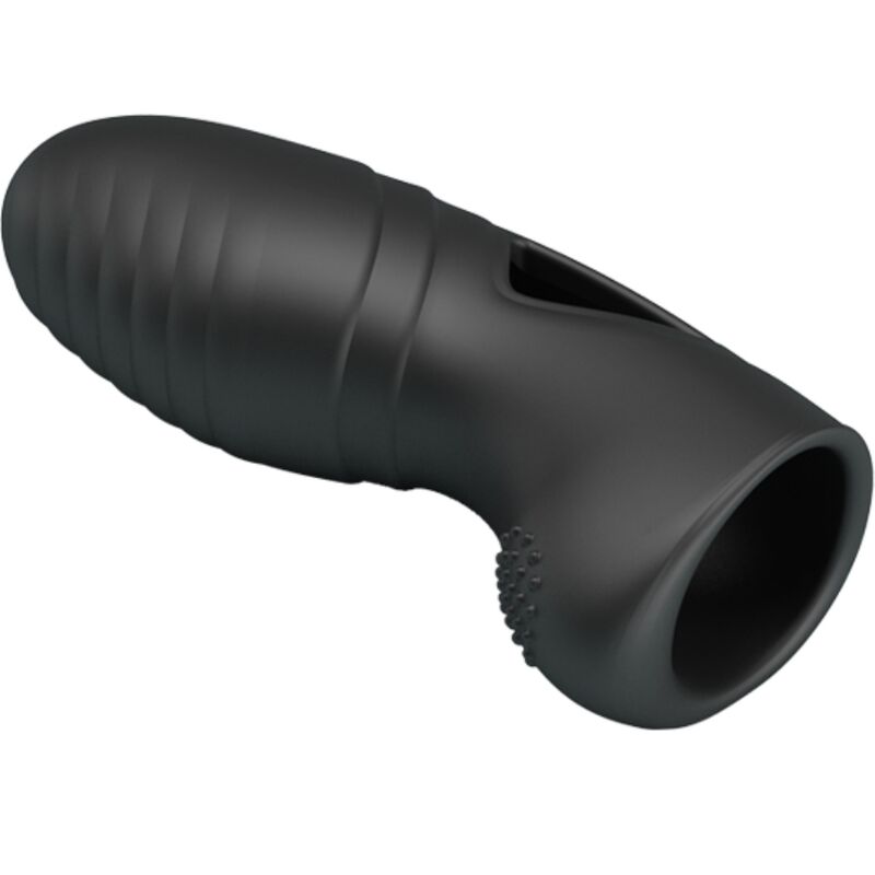 PRETTY LOVE - ALAN SILICONE FINGER VIBRATOR BLACK - NOCTURNA DESIRES