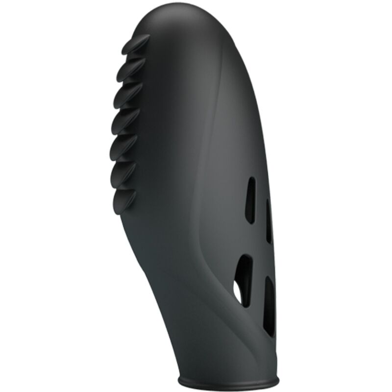 PRETTY LOVE - GILO SILICONE FINGER VIBRATOR BLACK - NOCTURNA DESIRES