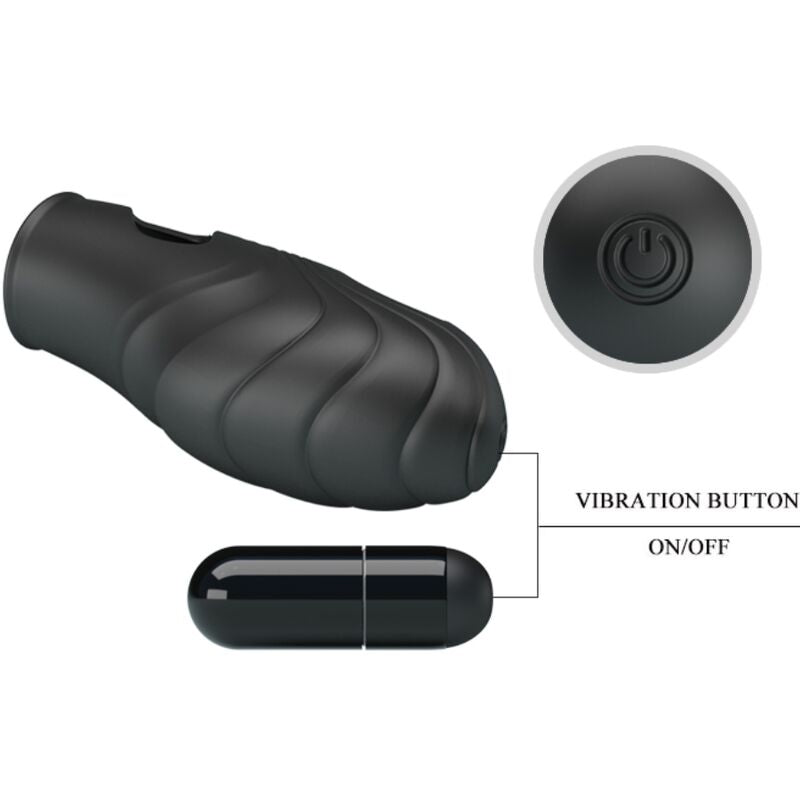 PRETTY LOVE - LICH SILICONE FINGER VIBRATOR BLACK - NOCTURNA DESIRES