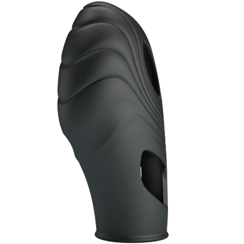 PRETTY LOVE - LICH SILICONE FINGER VIBRATOR BLACK - NOCTURNA DESIRES