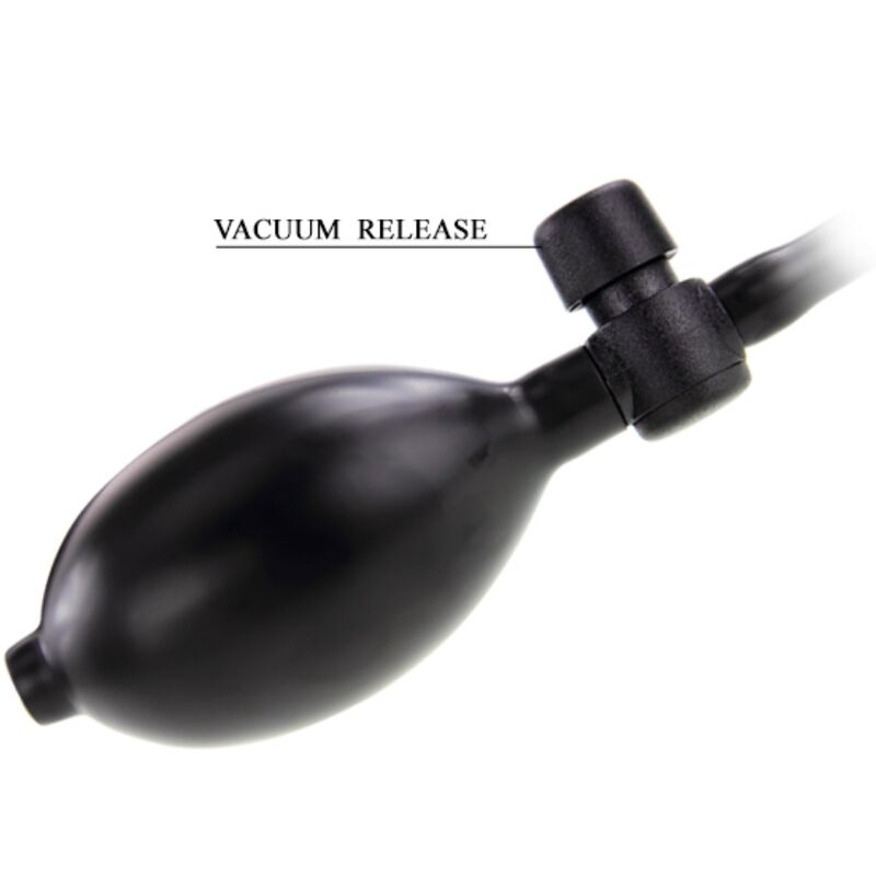 PRETTY LOVE - INFLATABLE ANAL PLUG BLACK - NOCTURNA DESIRES