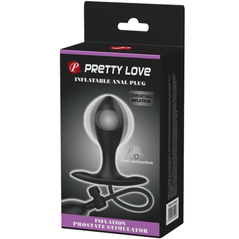 PRETTY LOVE - INFLATABLE ANAL PLUG BLACK - NOCTURNA DESIRES